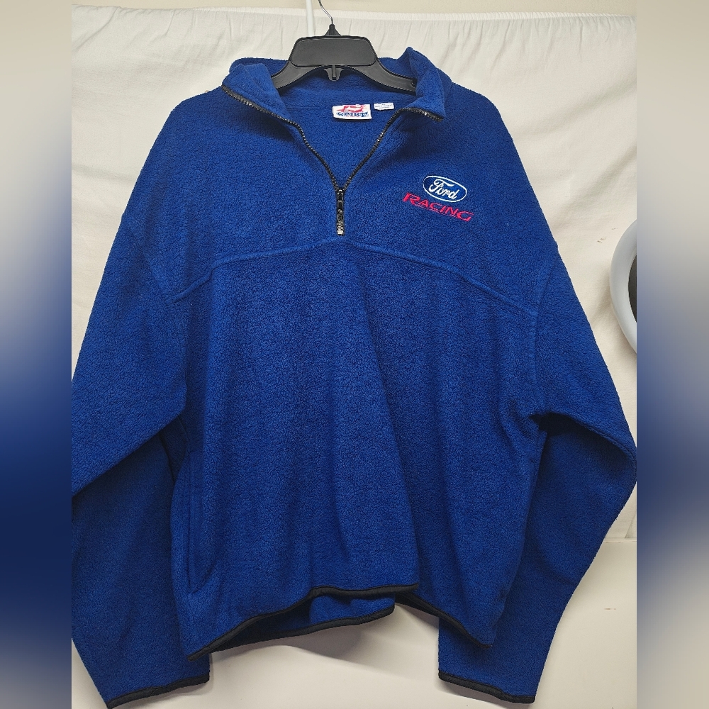 Ford Racing Blue Half-Zip Fleece